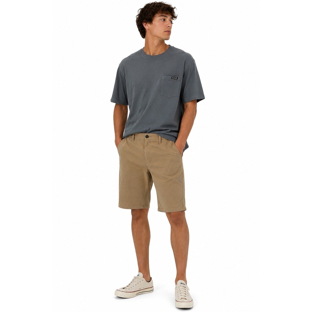 Hurley Hybrid Shorts‎ Mens 34 Tan Khaki Stretch Performance Walkshorts Surf